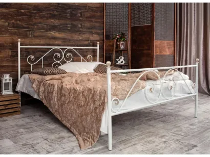 Кованая кровать Francesco Rossi Камелия с двумя спинками